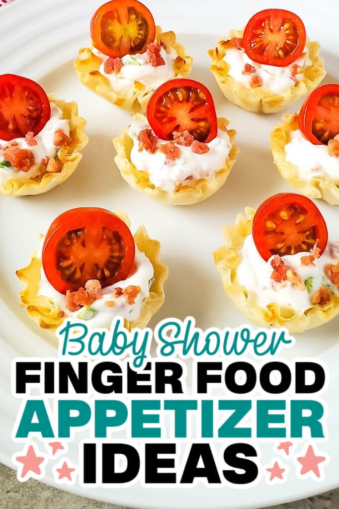 baby shower appetizers - BLT Phyllo Party Bites