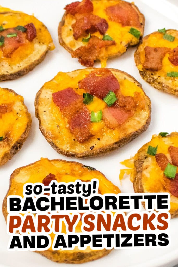 bachelorette party snacks-Air Fryer Bacon and Cheese Potato Slices