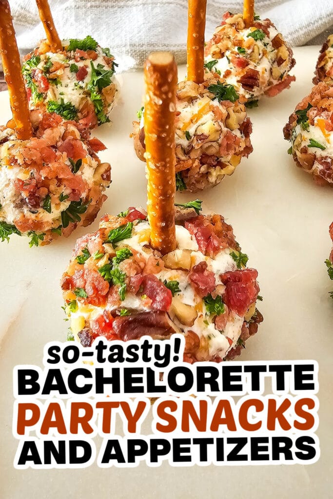 bachelorette party snacks -Cracked Out Cheeseball Bites