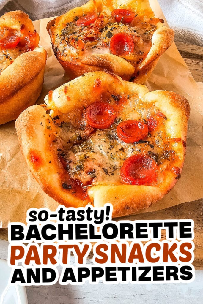 bachelorette party snacks - Pepperoni Pizza Puffs