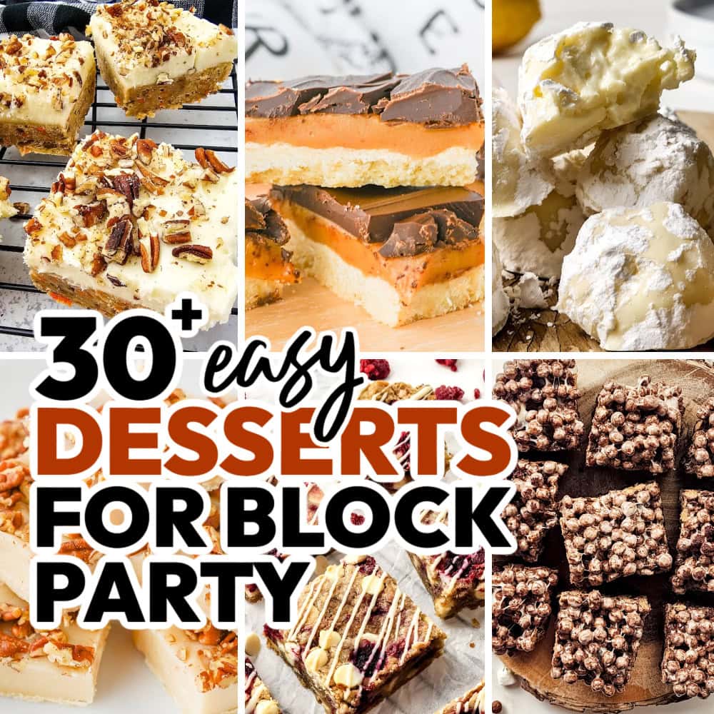 Easy-to-Bring Desserts for Block Parties