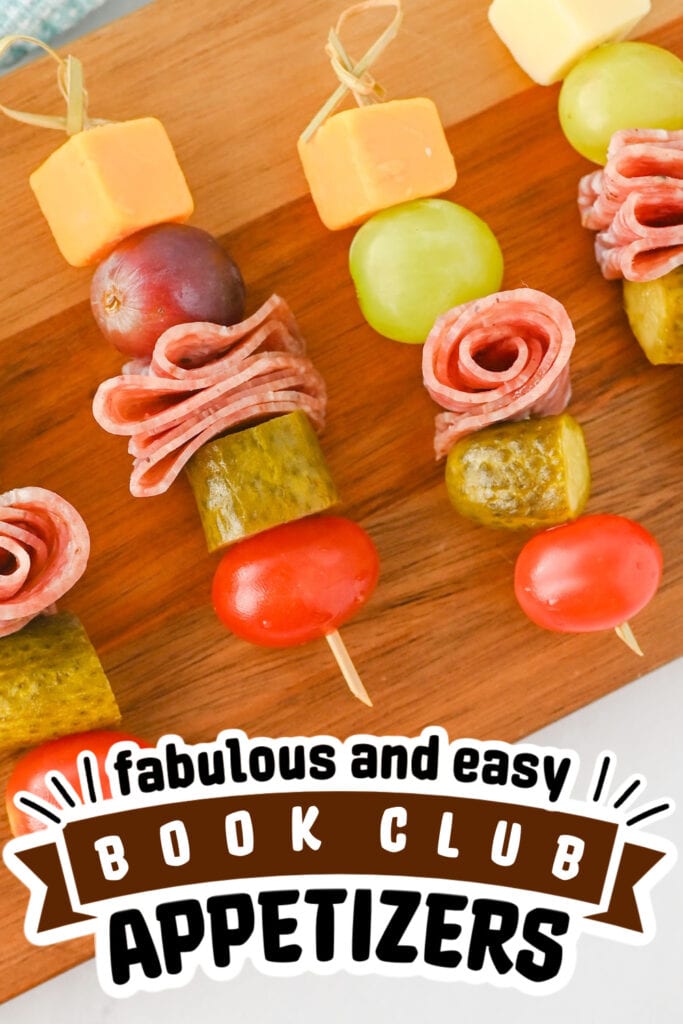 book club appetizers - Charcuterie Skewers