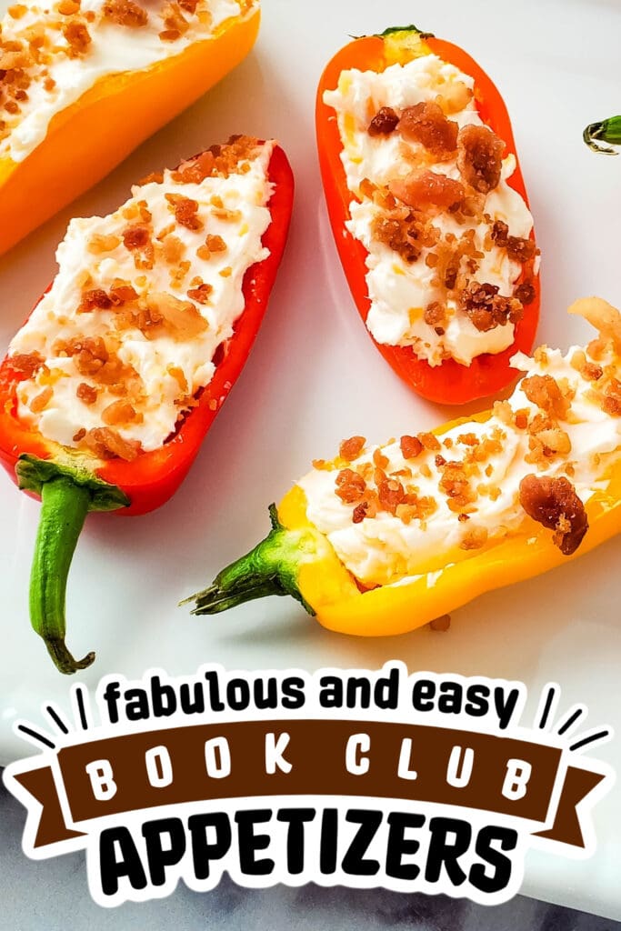 book club appetizers - Cheesy Bacon Stuffed Mini Peppers