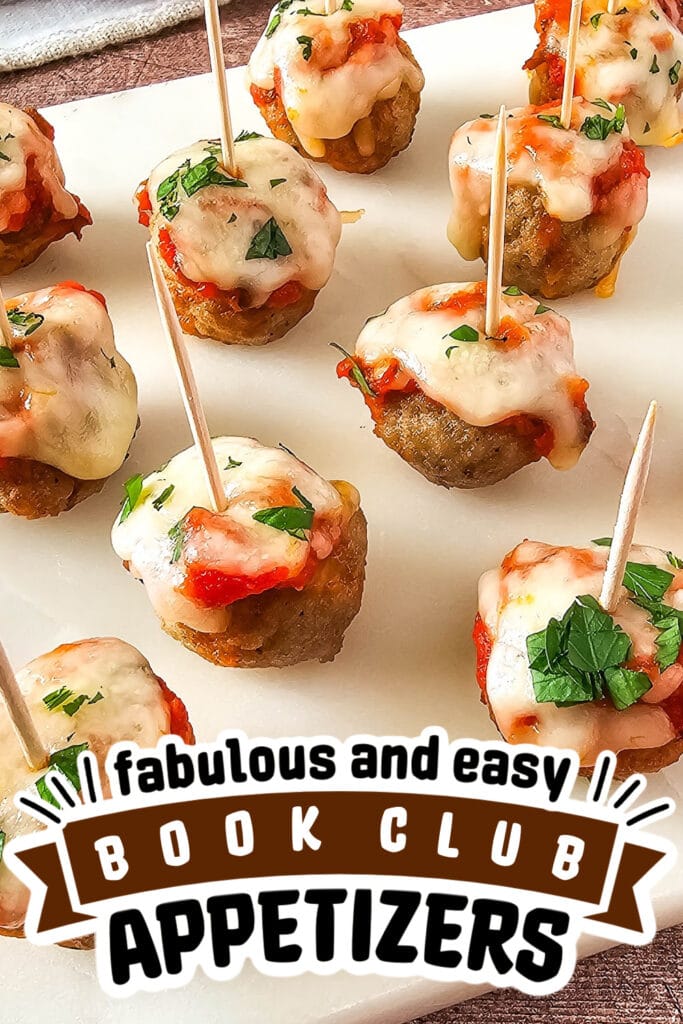 book club appetizers - Mini Meatball Marinara Bites