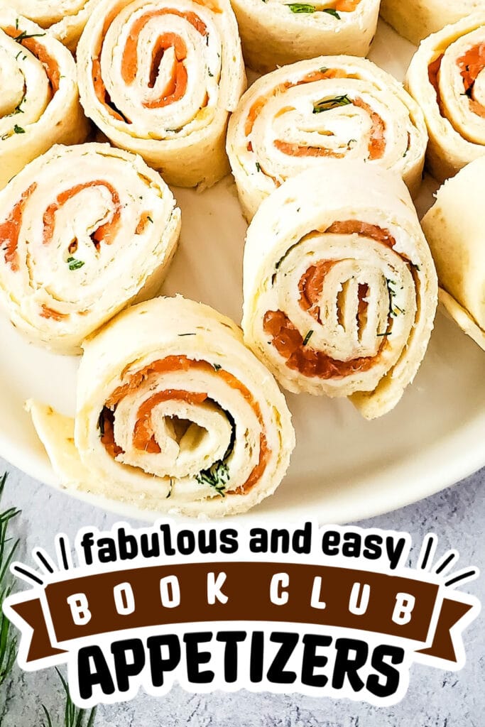 book club appetizers - Smoked Salmon Pinwheels