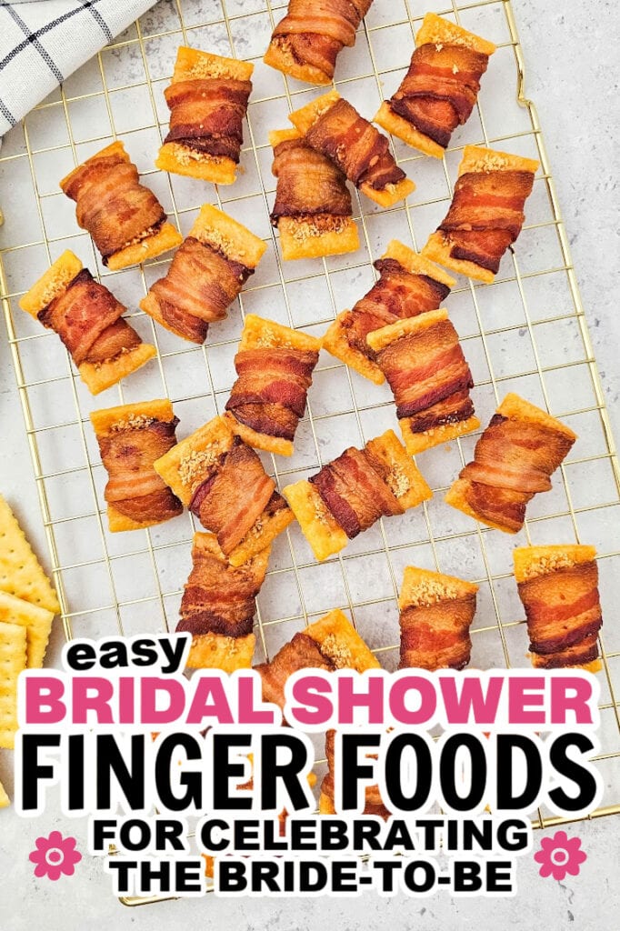 bridal shower finger foods -Bacon Wrapped Crackers