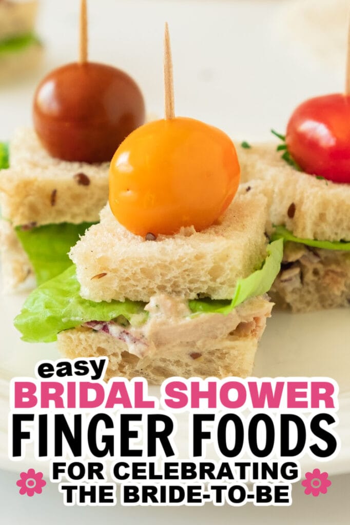 bridal shower finger foods -Classic Tuna Tea Sandwiches
