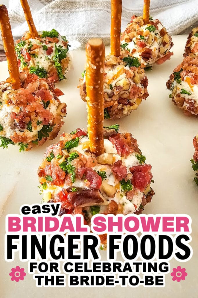 bridal shower finger foods -Cracked Out Cheeseball Bites