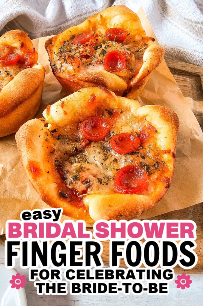 bridal shower finger foods -Pepperoni Pizza Puffs