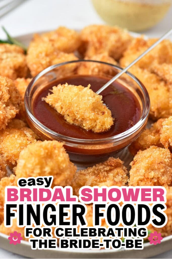 bridal shower finger foods -Popcorn Chicken Bites