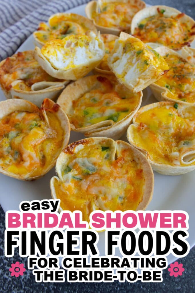 bridal shower finger foods -Three Cheese Mini Quiches