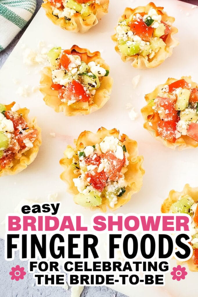 bridal shower finger foods - mediterranean feta bites