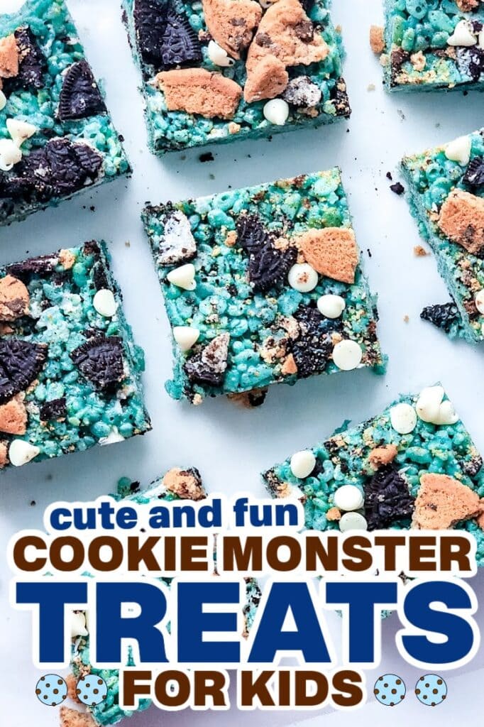 cookie monster treats - Cookie Monster Rice Krispies