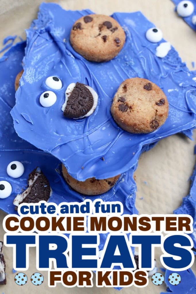 cookie monster treats - Cookie Monster Bark