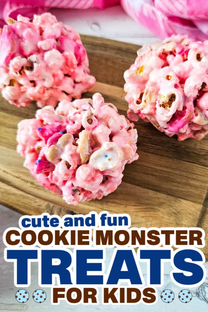 cookie monster treats -Honorable mention_ Circus Animal Cookie Popcorn Balls