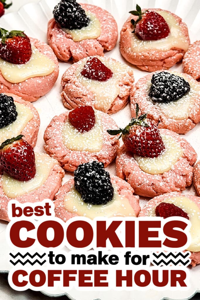 cookies for coffee hour - Fresh Berry Pink Sugar Cookies copy