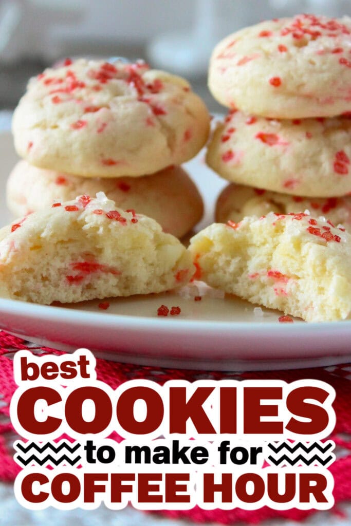 cookies for coffee hour - Peppermint Cheesecake Cookies copy