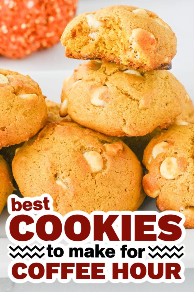 cookies for coffee hour - Pumpkin White Chocolate Chip Cookies copy