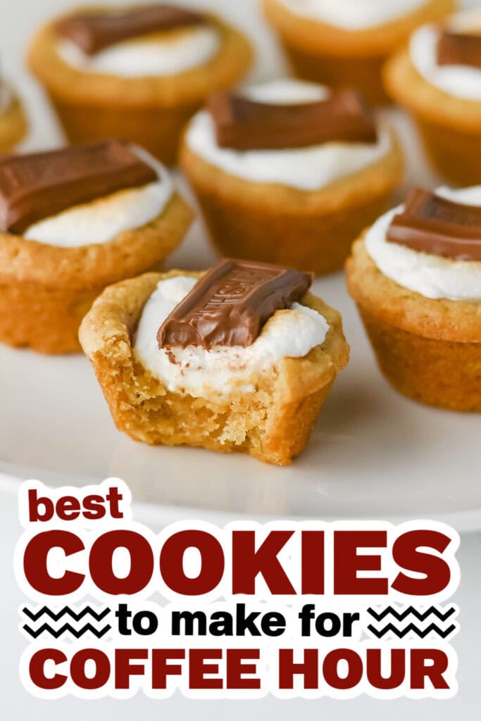 cookies for coffee hour - S’mores Cookie Cups copy