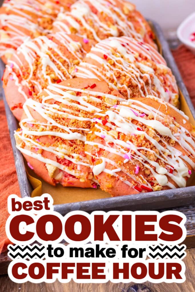 cookies for coffee hour - Soft Strawberry Crunch Cake Cookies copy