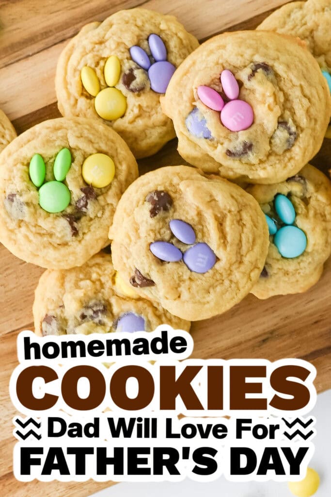 cookies for father's day - Bunny M&M Cookies