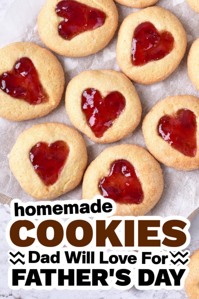cookies for father's day - Heart Print Cookies