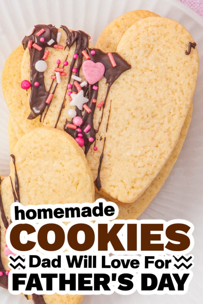 cookies for father's day - Heart-Shaped Sugar Cookies