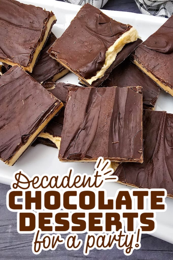 decadent chocolate desserts - Chocolate Cookie Dough Bark