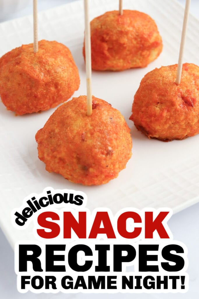 delicious snack recipes - Baked Buffalo Chicken Meatballs