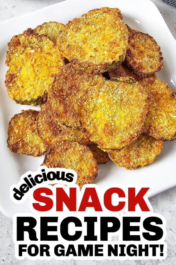 delicious snack recipes - Crispy Air Fryer Pickle Chips