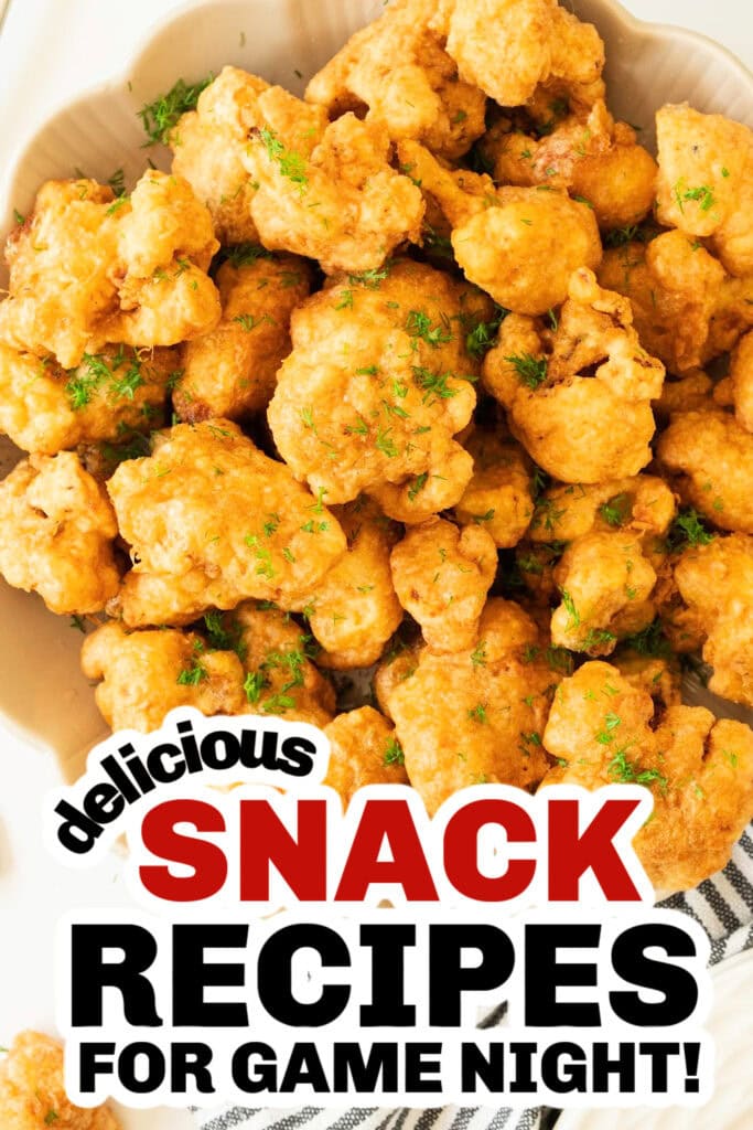 delicious snack recipes - Crispy Cauliflower Bites