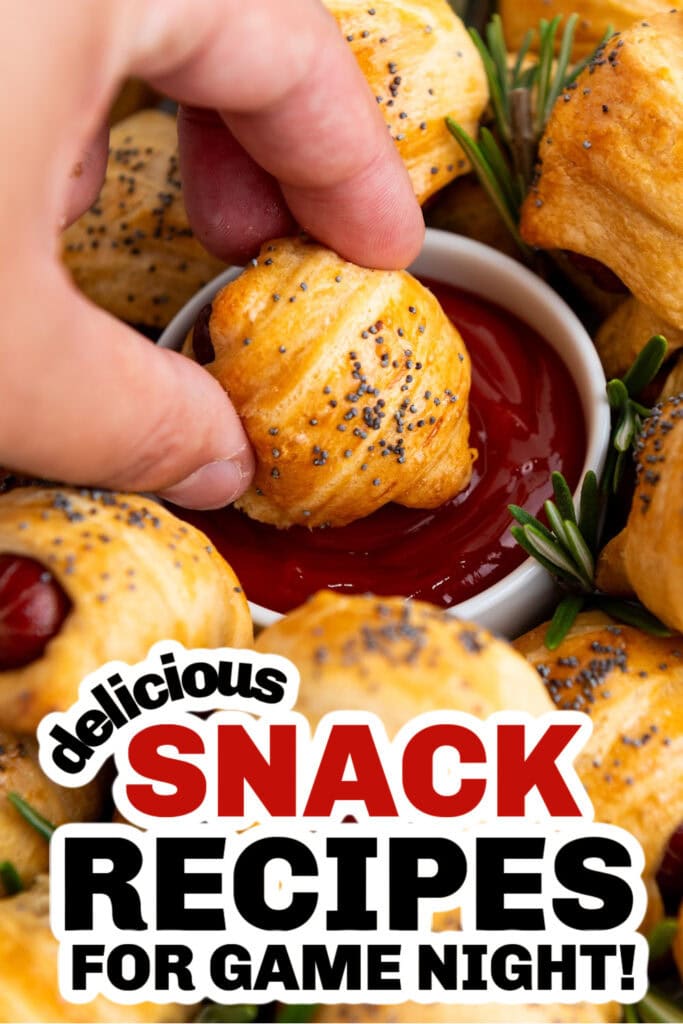 delicious snack recipes - Flaky Mini Piggies in a Blanket