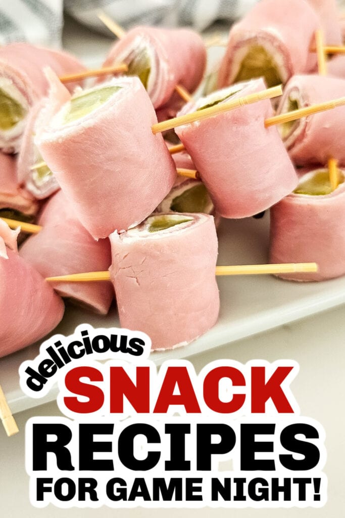 delicious snack recipes - Pickle Ham Rolls