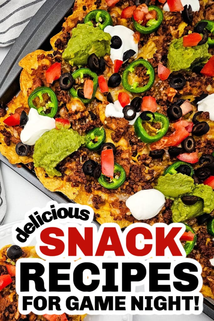 delicious snack recipes - Sheet Pan Ground Beef Nachos