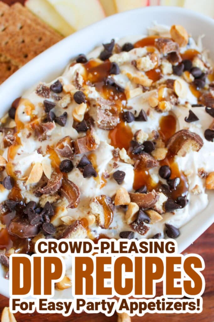 dip recipes -Caramel Twix Apple Dip