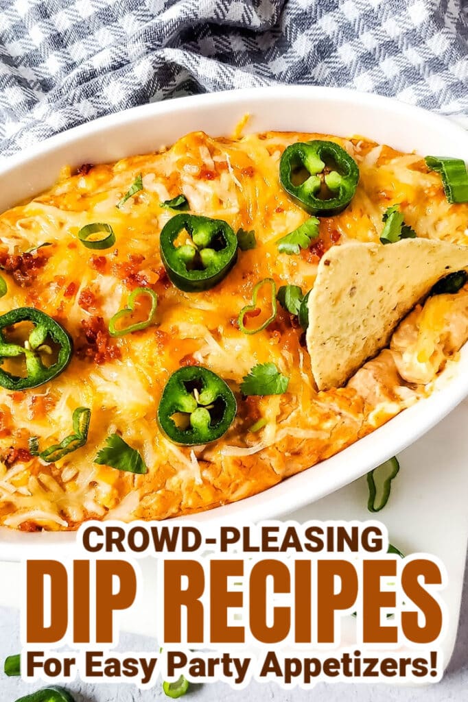 dip recipes - Hot Cheesy Bacon Bean Dip