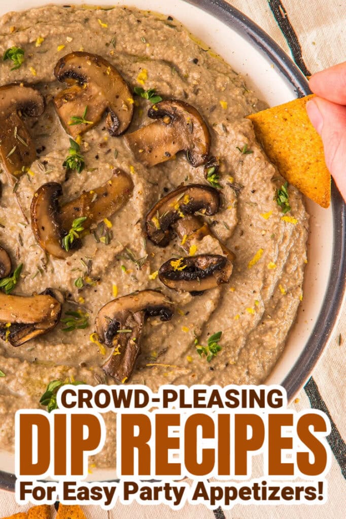 dip recipes - Mushroom Hummus