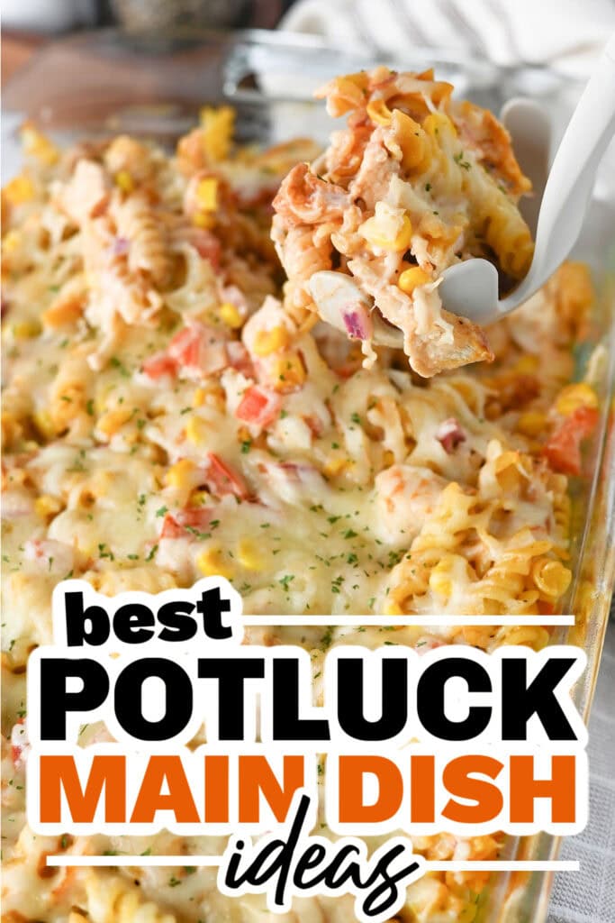family reunion potluck main dish ideas - BBQ Ranch Chicken Pasta Bake Casserole