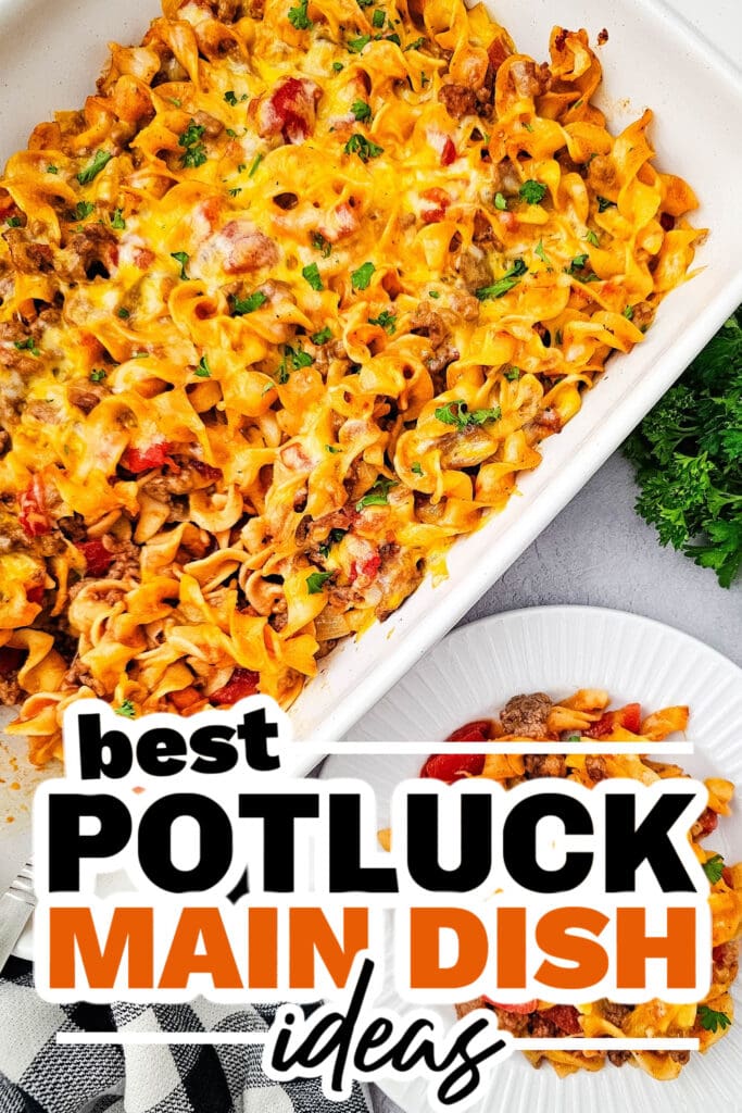 family reunion potluck main dish ideas - Beef Noodle Casserole