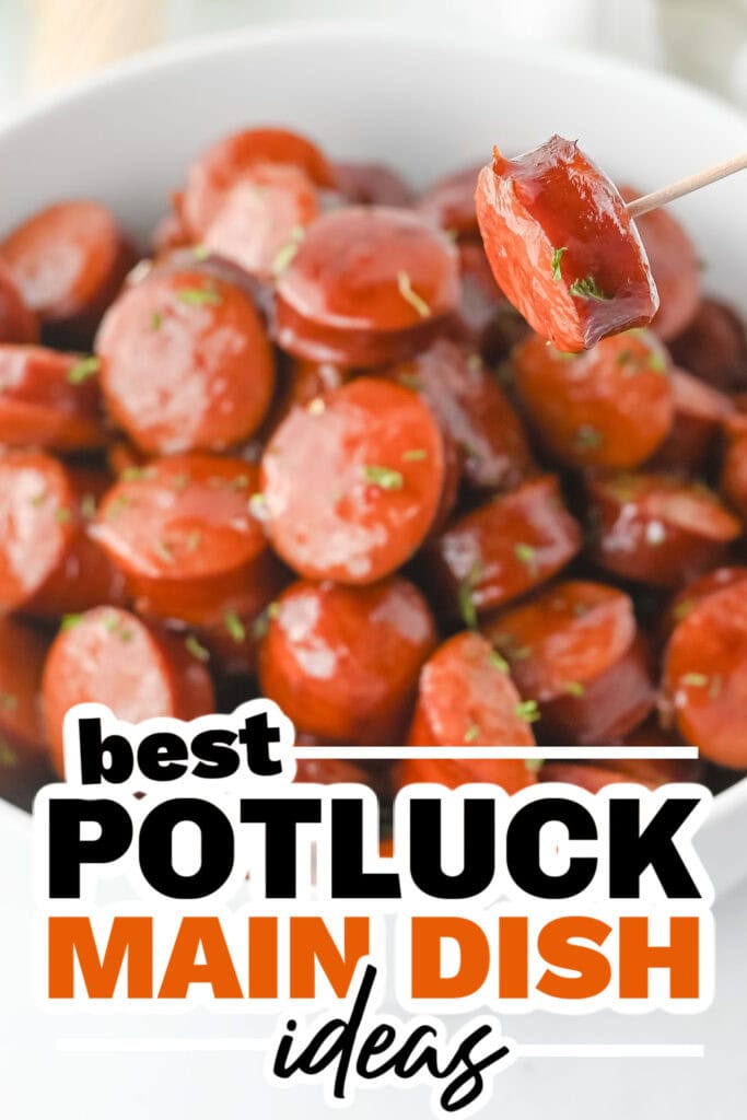 family reunion potluck main dish ideas - Crockpot BBQ Sausages