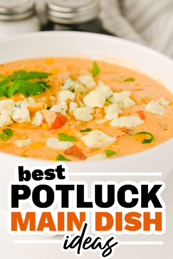 family reunion potluck main dish ideas - Crockpot Buffalo Chicken Chili