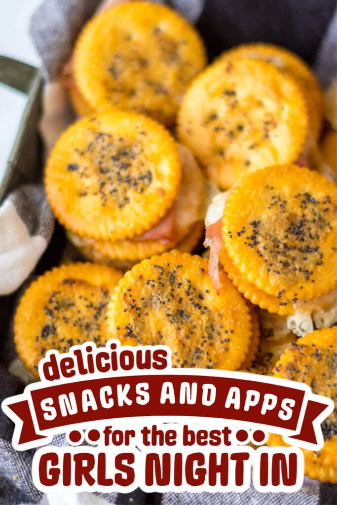 girls night snacks -Buttery Ritz Ham Sandwiches