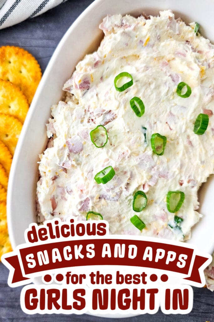 girls night snacks-Cheesy Ham Dip