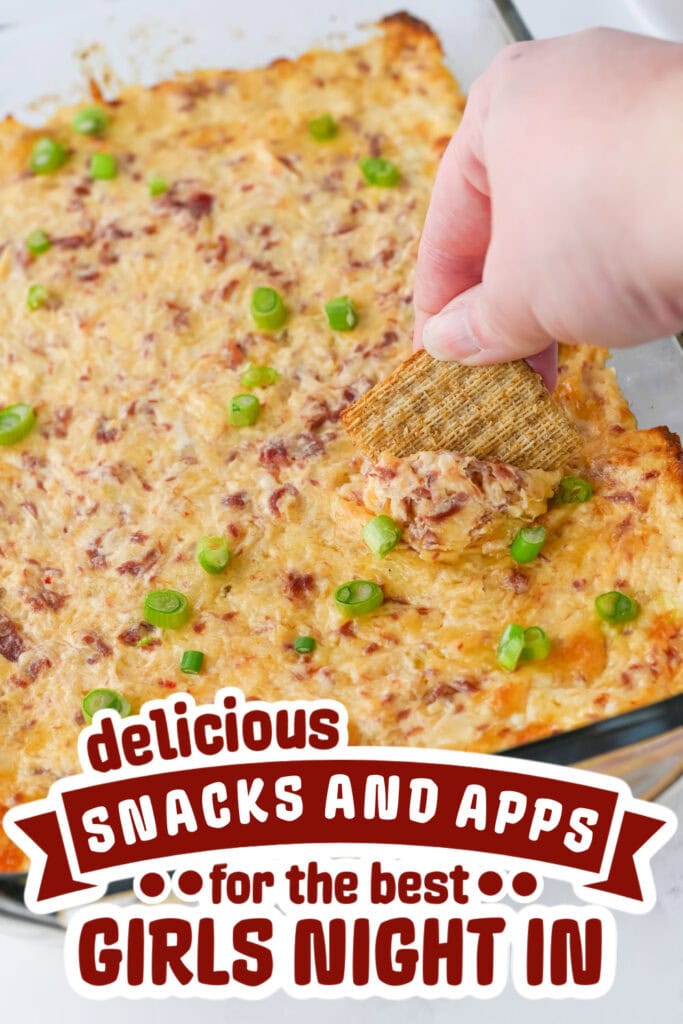 girls night snacks-Cheesy Reuben Dip