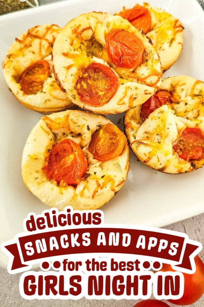 girls night snacks -Cheesy Tomato Focaccia Rolls