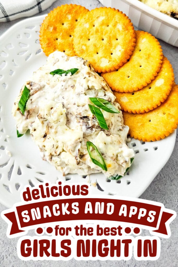 girls night snacks-Creamy Baked Mushroom Dip