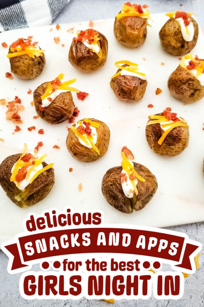 girls night snacks -Loaded Mini Baked Potato Bites
