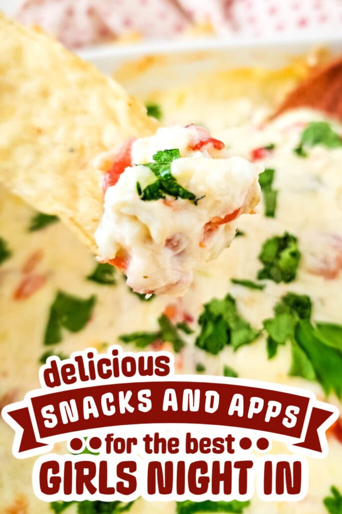 girls night snacks - Oven-Baked Queso Dip
