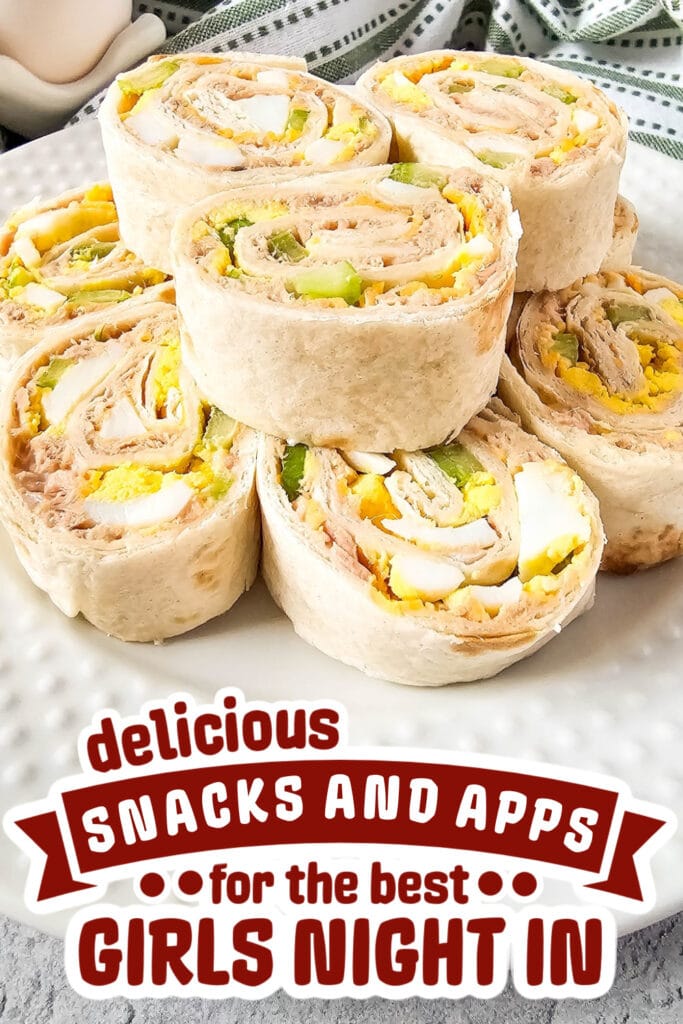 girls night snacks-Tuna Salad Pinwheels