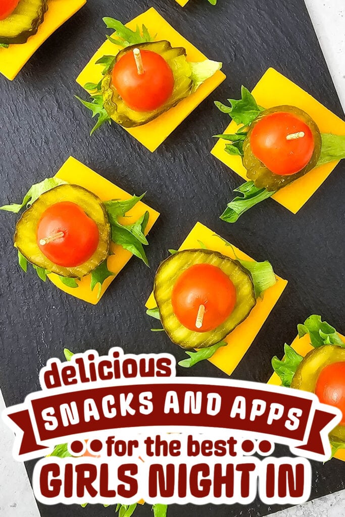 girls night snacks - mini cheeseburger bites